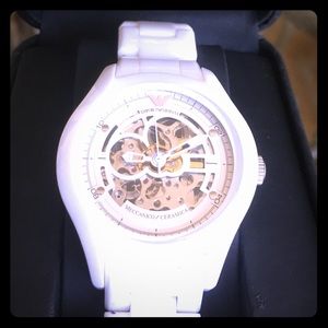 Emporio Armani  Quartz Ceramic Watch White